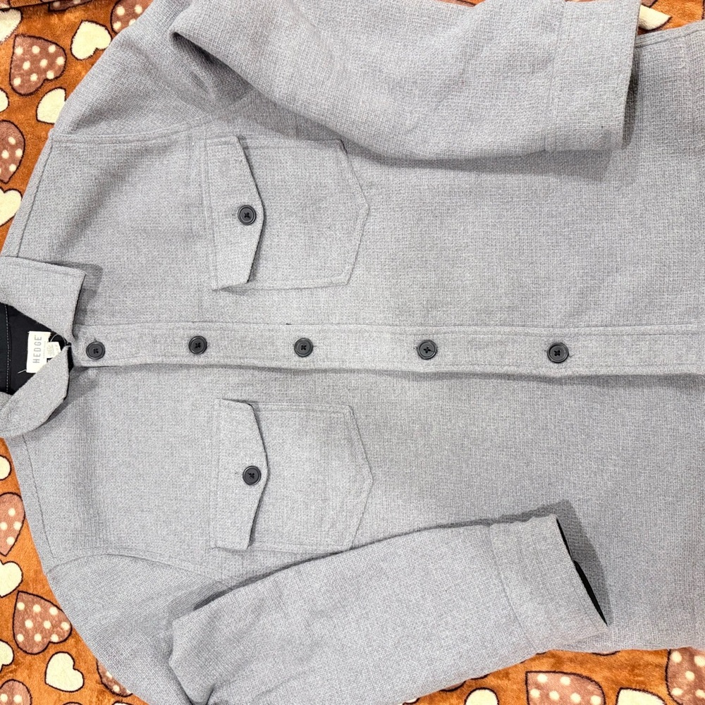 Edge Taupe Button-Up Jacket